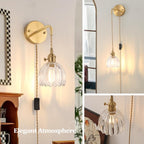 Shenmoyl Battery Operated Wall Light Rechargeable Lamp (Set of 2)
