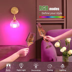 Shenmoyl Battery Operated Wall Light Rechargeable Lamp (Set of 2)