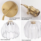 Shenmoyl Battery Operated Wall Light Rechargeable Lamp (Set of 2)
