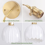 Shenmoyl Battery Operated Wall Light Rechargeable Lamp (Set of 2)