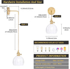 Shenmoyl Battery Operated Wall Light Rechargeable Lamp (Set of 2)