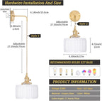 Shenmoyl Battery Operated Wall Light Rechargeable Lamp (Set of 2)