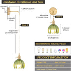 Shenmoyl Battery Operated Wall Light Rechargeable Lamp (Set of 2)