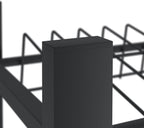 Shoe Bench 2 Levels Shoeshelf with Seat Upholstered