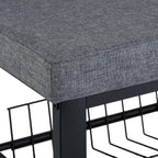 Shoe Bench 2 Levels Shoeshelf with Seat Upholstered