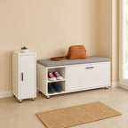 Shoe Bench Cabinet 2-Piece Set Footwear Storage