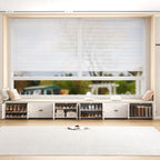 Shoe Bench Storage with Padded Seat Cushion 2-Door