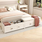 Shoe Bench Storage with Padded Seat Cushion 2-Door