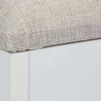 Shoe Bench Upholstered Cushion Foldable Seat Modern Storage