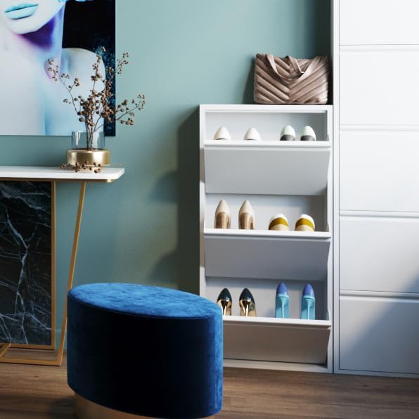 Shoe Cabinet Caruso 104x50x15CM Tilting Storage