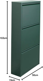 Shoe Cabinet Caruso 104x50x15CM Tilting Storage