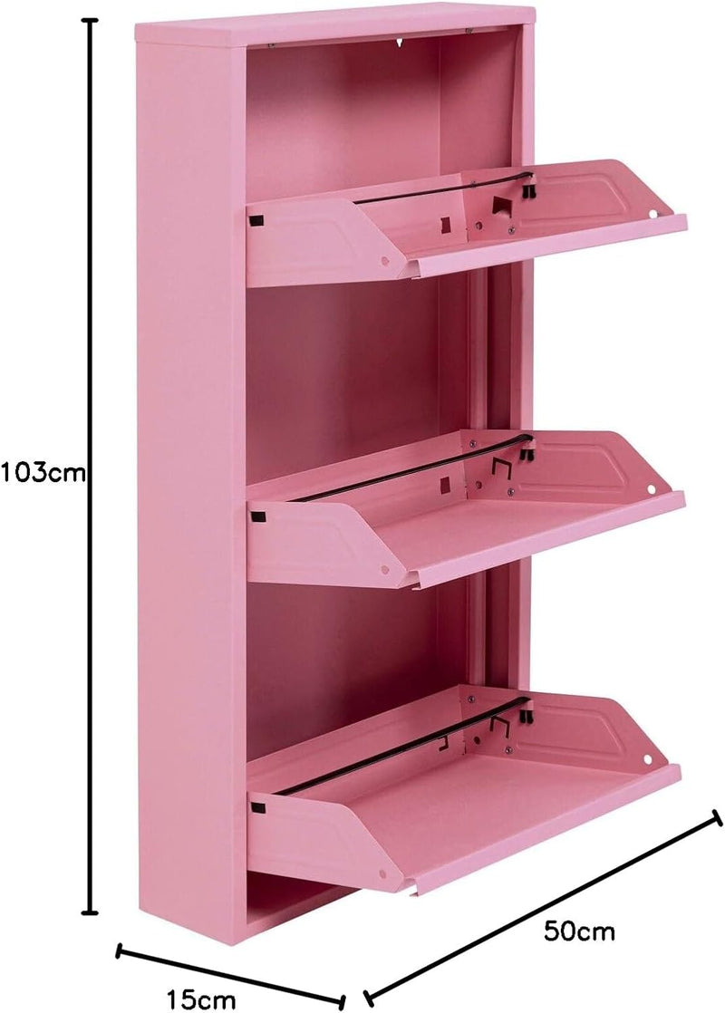 Shoe Cabinet Caruso 104x50x15CM Tilting Storage