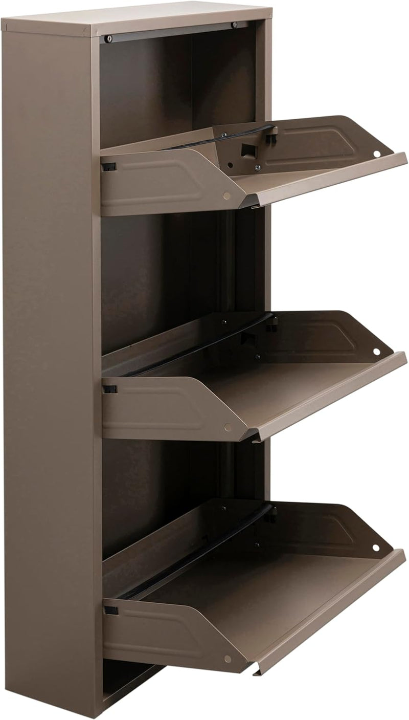 Shoe Cabinet Caruso 104x50x15CM Tilting Storage