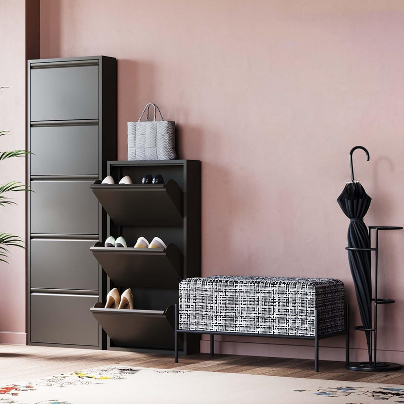 Shoe Cabinet Caruso 104x50x15CM Tilting Storage
