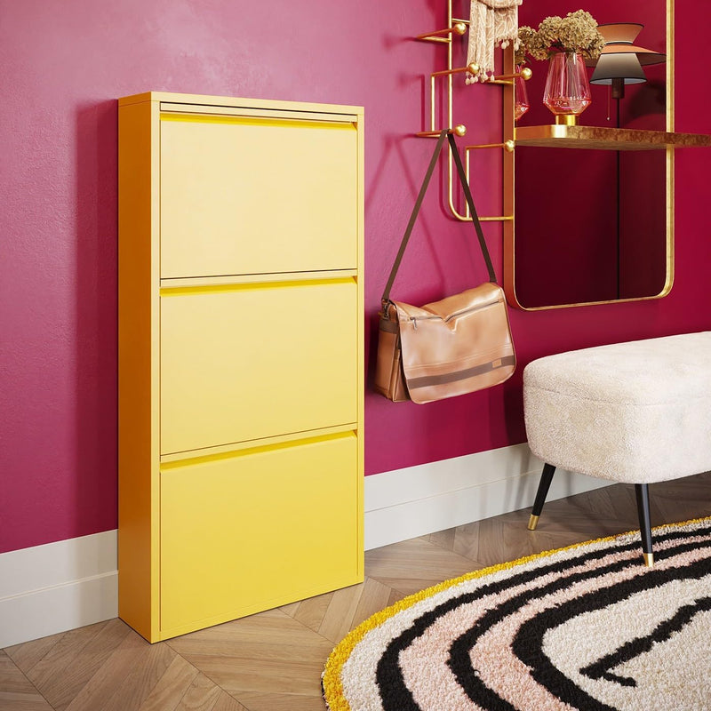 Shoe Cabinet Caruso 104x50x15CM Tilting Storage