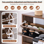 Shoe Cabinet Storage Farmhouse Freestanding Organiser with 2