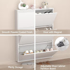 Shoe Cabinet Storage for Entryway Narrow Slim