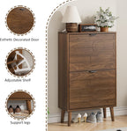 Shoe Cabinet Storage for Entryway with 2 Flip