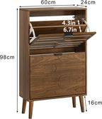 Shoe Cabinet Storage for Entryway with 2 Flip