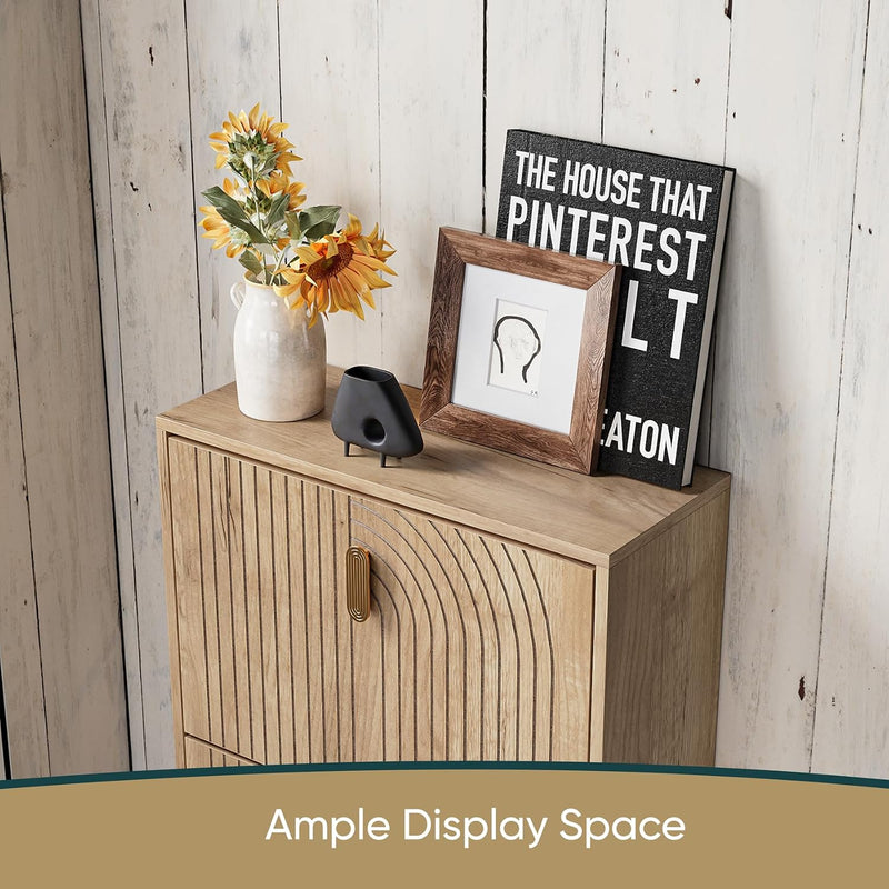 Shoe Cabinet Storage for Entryway with 2 Flip