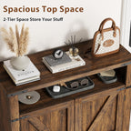 Shoe Cabinet with 2 Doors Farmhouse Style Storage