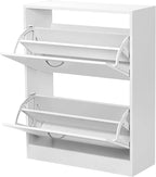 Shoe Cabinet with 2 Drawers 2 Tier Storage