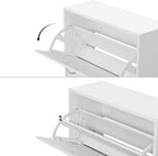Shoe Cabinet with 2 Drawers 2 Tier Storage