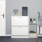 Shoe Cabinet with 2 Drawers 2 Tier Storage