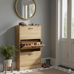Shoe Cabinet with 3 Drawers Pull Down MDF