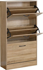 Shoe Cabinet with 3 Drawers Pull Down MDF