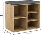 Shoe Cabinet with Seat Cushion