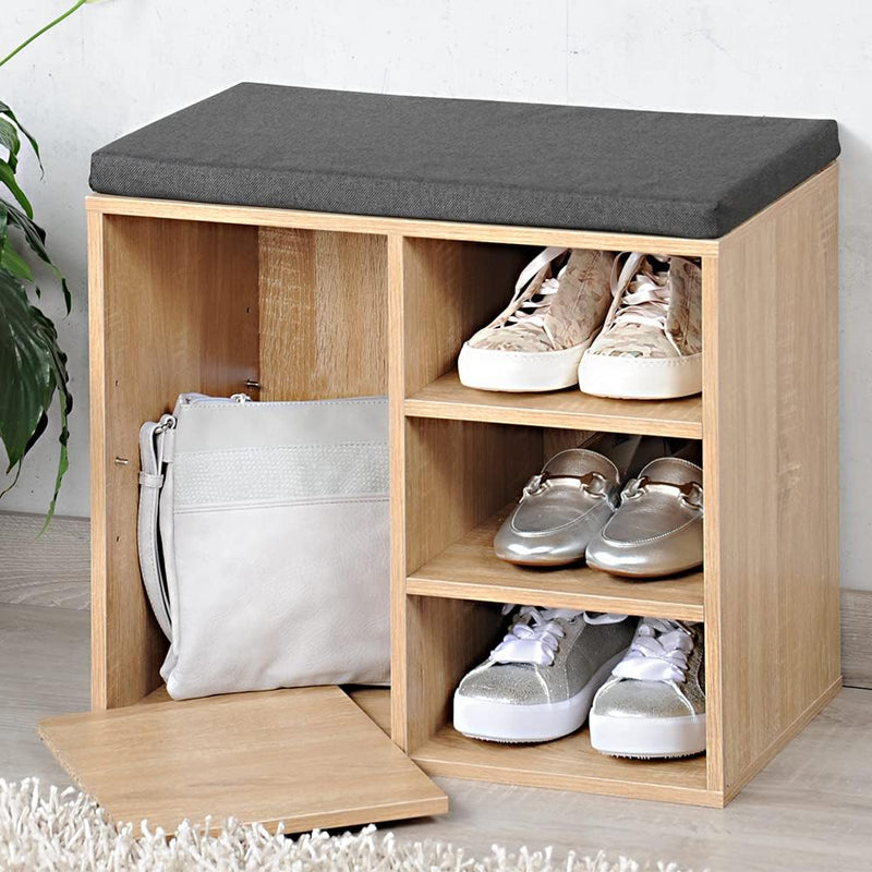 Shoe Cabinet with Seat Cushion
