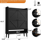Shoe Cabinet with Two Flip Drawers 3-Tier Storage