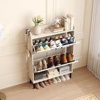 Shoe Cabinet with Two Flip Drawers 3-Tier Storage