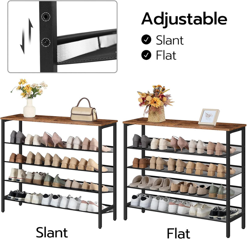 Shoe Rack 5-Tier Organiser Shelf