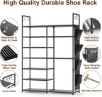 Shoe Rack 9 Tier 3 Row Metal Shoes