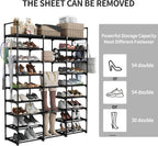 Shoe Rack 9 Tier 3 Row Metal Shoes