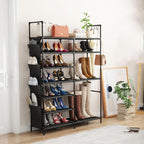 Shoe Rack 9 Tier 3 Row Metal Shoes