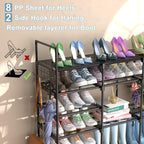 Shoe Rack 9 Tier 3 Row Metal Shoes