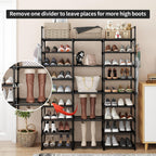 Shoe Rack 9 Tier 3 Row Metal Shoes