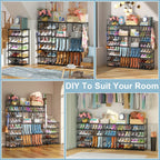 Shoe Rack 9 Tier 3 Row Metal Shoes
