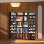 Shoe Rack 9 Tier 3 Row Metal Shoes