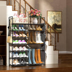 Shoe Rack 9 Tier 3 Row Metal Shoes