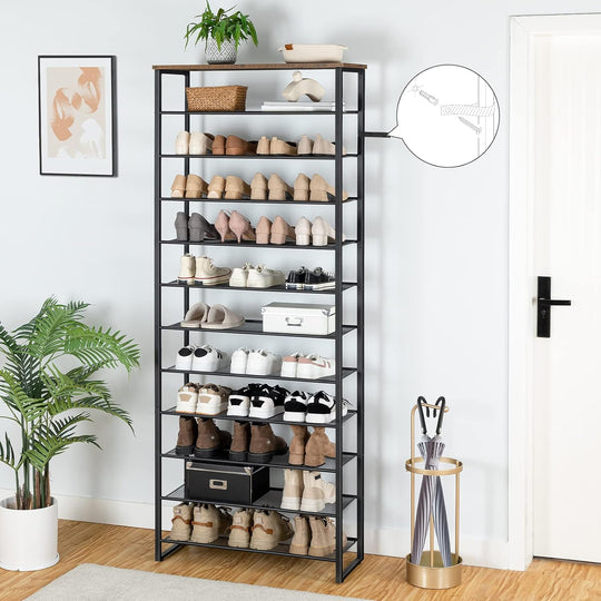 Shoe Rack Large Capacity 12-Tier Storage Organiser Tall