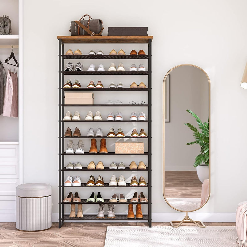 Shoe Rack Large Capacity 12-Tier Storage Organiser Tall Shelf