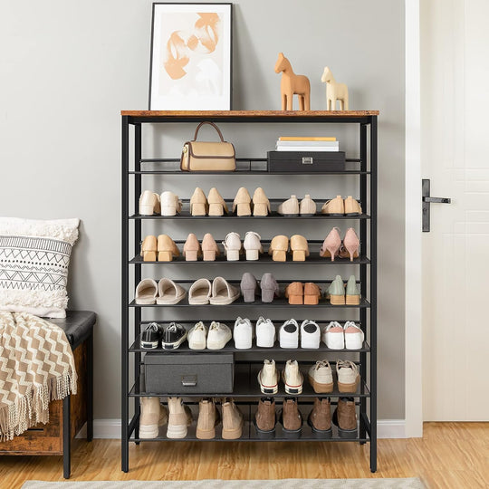Shoe Rack Large Capacity Storage Tall Shelf