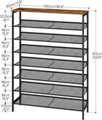 Shoe Rack Large Capacity Storage Tall Shelf