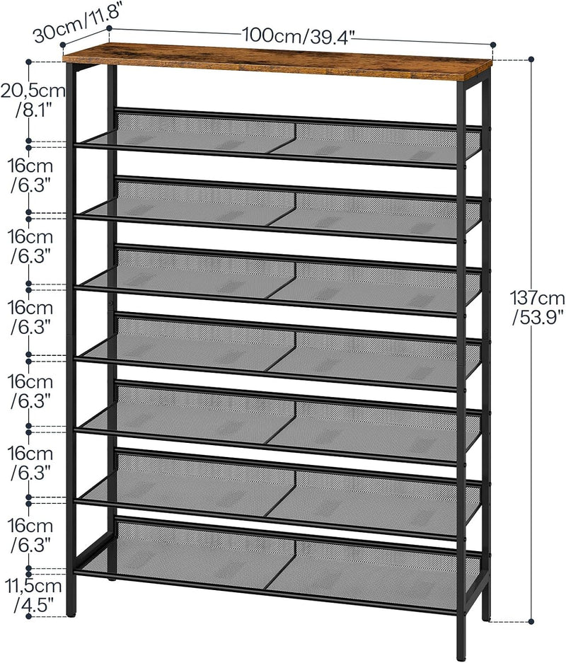 Shoe Rack Large Capacity Storage Tall Shelf