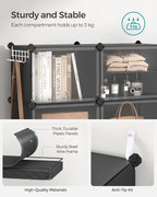 Shoe Rack Plastic Storage Cabinet 8-Slot Modular Organiser