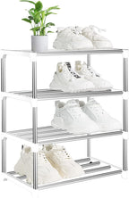 Shoe Rack Stackable Small Racks 3 Tier Footware